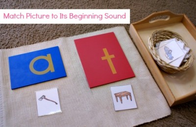 Montessori Pink Series: Matching Picture to Beginning Sound